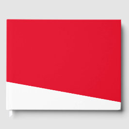 Modernes, weißes Wrap rund um Wedge auf sportliche Gästebuch