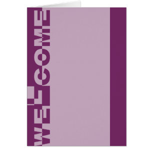 Modernes WELCOME Banner + Ihr Backgr. Ideen