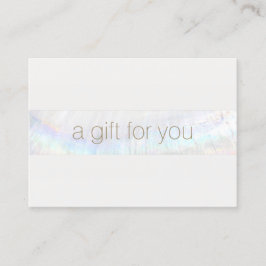 Modernes Wellness-Center-Salon Tropical Gift Certi Visitenkarte