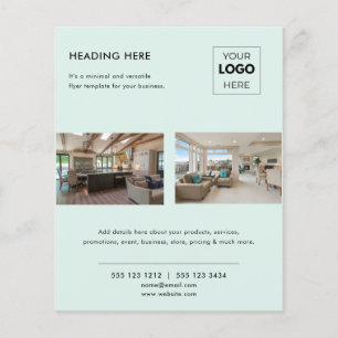 Modernes Werbe-Logo für Immobilienunternehmen Flyer