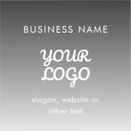 Modernes Werbelogo und Text | Editierbare Farbe Aufkleber