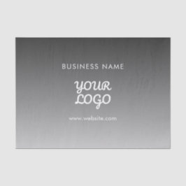 Modernes Werbelogo und Text | Editierbare Farbe Seidenpapier