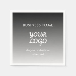 Modernes Werbelogo und Text | Editierbare Farbe Serviette