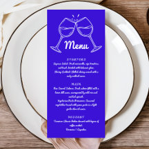 Modernes Whimsical-Hochzeitsessen mit Handschrift