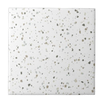 Modernes White Gray Brown Terrazzo