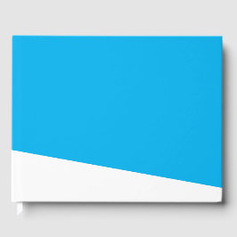 Modernes White Wrap rund um Wedge auf Hübschem Sky Gästebuch