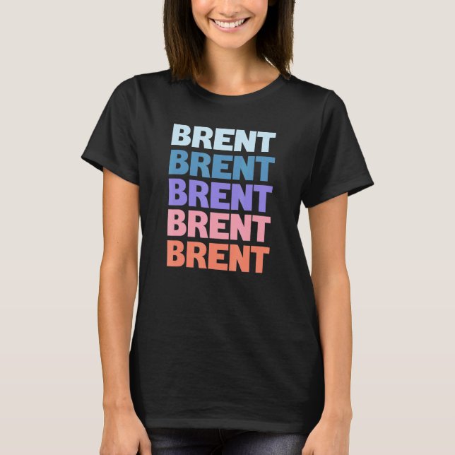 Modernes, wiederholtes Textgeburt T-Shirt (Vorderseite)