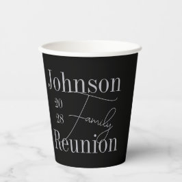 Modernes Wiedersehen Black Silver Grau Party Pappbecher