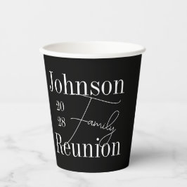 Modernes Wiedersehen Schwarz-Weiß-Party Pappbecher