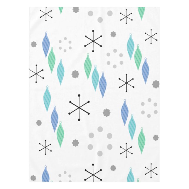 Modernes Wintergrün aus dem Mittelalter Tischdecke (Vorderseite)