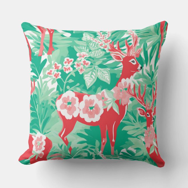 Modernes Winterkissen mit Schneeflocken - neutral Kissen (Vorderseite)