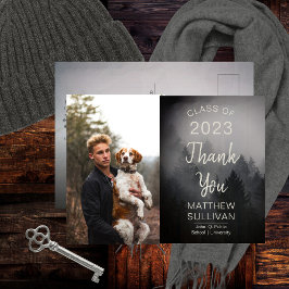 Modernes Woodsy Rustikal | Foto Vielen Dank Postkarte