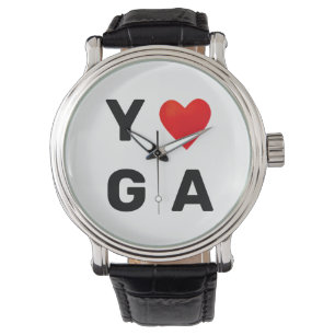 Modernes Yoga-Herz Armbanduhr
