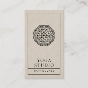 Modernes Yoga-Studio Visitenkarte