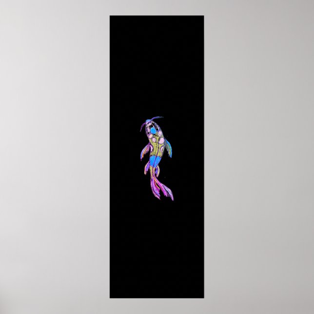 Modernes Zauberwort für Koi Print: Illuminate Post Poster (Vorne)