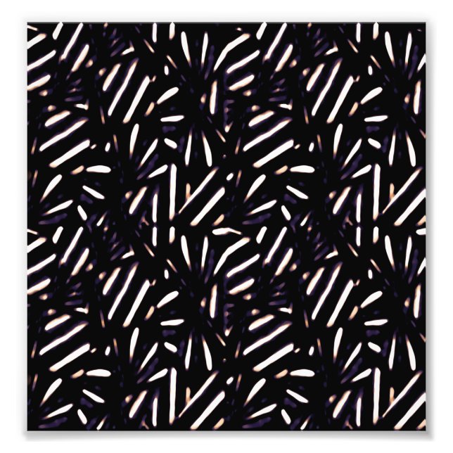 Modernes Zebra-Druckmuster Fotodruck (Vorne)