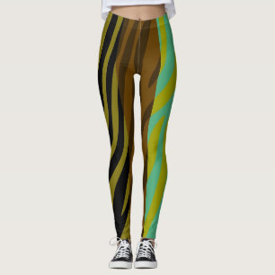 Modernes Zebradruckmuster #18 Leggings