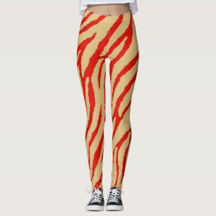 Modernes Zebradruckmuster Leggings