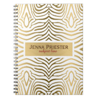 Modernes Zebrastreifen-Muster aus Weiß und Gold