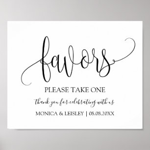 Modernes Zeichen für Minimalistische Gastgeschenk Poster