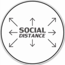 Modernes Zeichen für Typografie in sozialer Entfer