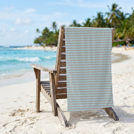 Modernes Zickzack blaugraues Muster Strandtuch