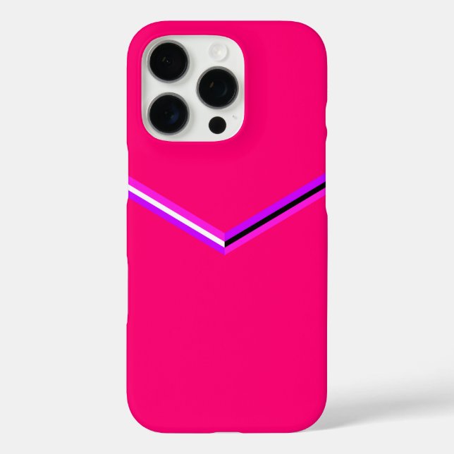 Modernes Zickzack Muster Case-Mate iPhone Hülle (Rückseite)