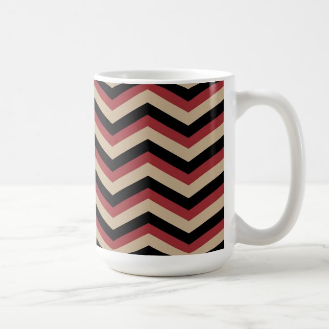 Modernes Zig Zag Muster Kaffeetasse (Rechts)