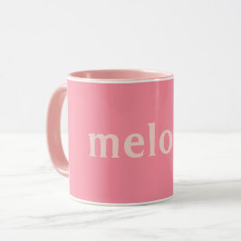 Modernes Zimmer Rosa Name Tasse