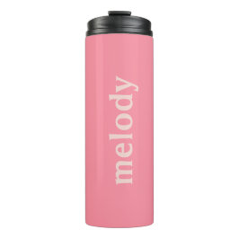 Modernes Zimmer Rosa Name Thermosbecher