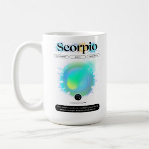 Modernes Zodiac-Schildkrötenzeichen Wasserelement Kaffeetasse