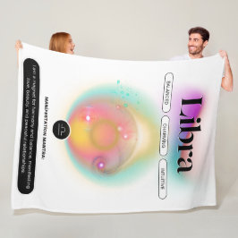 Modernes Zodiac Sign Libra Quote Air Element Fleecedecke