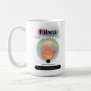 Modernes Zodiac Sign Libra Quote Air Element Kaffeetasse