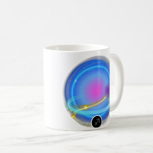 Modernes Zodiac Sign Sagittarier Kostenelement Feu Kaffeetasse