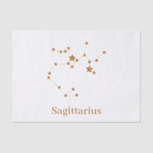 Modernes Zodiac-Zeichen Gold Sagittarier Elementf Seidenpapier