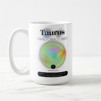 Modernes Zodiac-Zeichen Taurus Zitat-Erdelement Kaffeetasse
