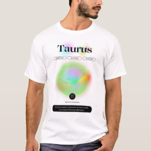 Modernes Zodiac-Zeichen Taurus Zitat-Erdelement T-Shirt