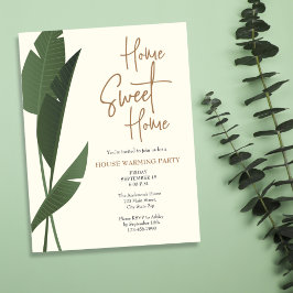 Modernes Zuhause Sweet Zuhause Green House Erwärmu Einladung