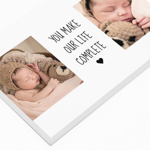 Modernes Zwei-Foto   Sie machen unser Leben zu ein Leinwanddruck