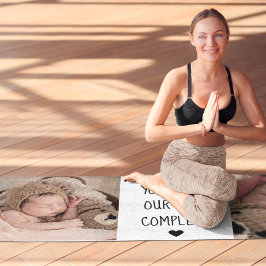Modernes Zwei-Foto | Sie machen unser Leben zu ein Yogamatte