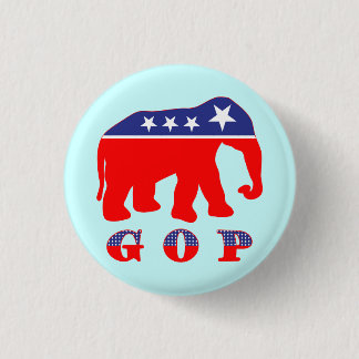 Modernisierter GOP-Elefant Button