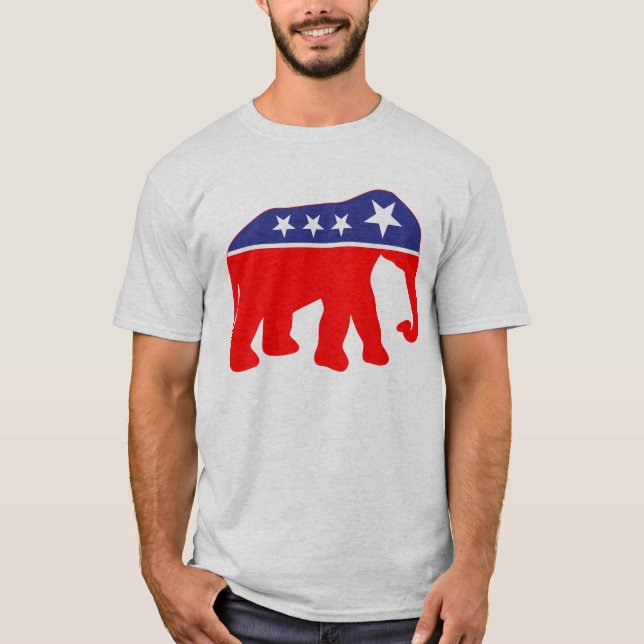 Modernisierter GOP-Elefant T-Shirt (Vorderseite)