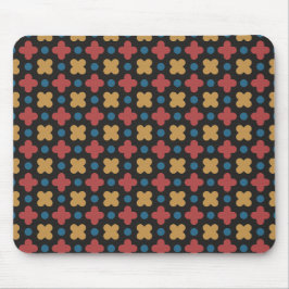 Modernisiertes Retro-Geometrie-Muster für Mauspad