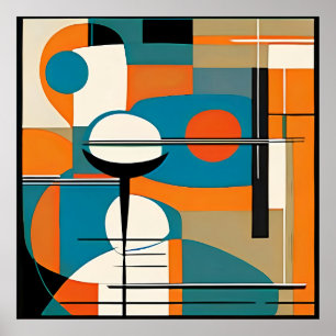 Modernist aus der Mitte des Jahrhunderts Poster