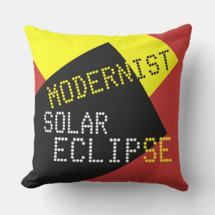 Modernist Solar Eclipse Lazy Funny individuell anp Kissen Für Draußen