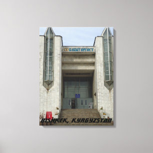 Modernist Wedding Palace, Bischkek Frunze Leinwanddruck