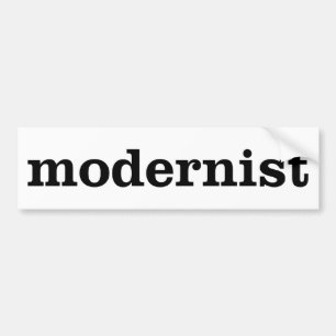 Modernistischer Autoaufkleber