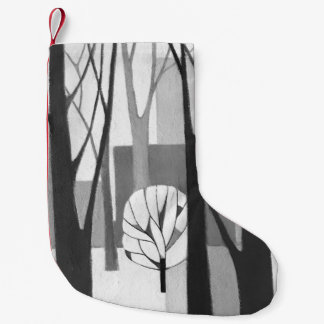 Modernistischer städtischer Winter-Malerei-Strumpf Kleiner Weihnachtsstrumpf