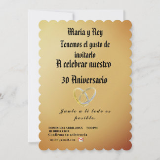 Moderno,dorado Minimalista Celebracion Einladung