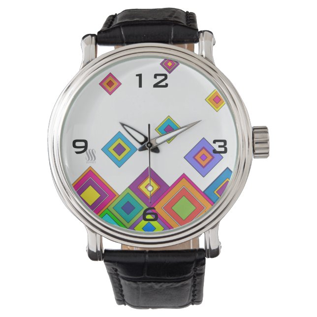 ModernRetro Diamonds Armbanduhr (Vorderseite)
